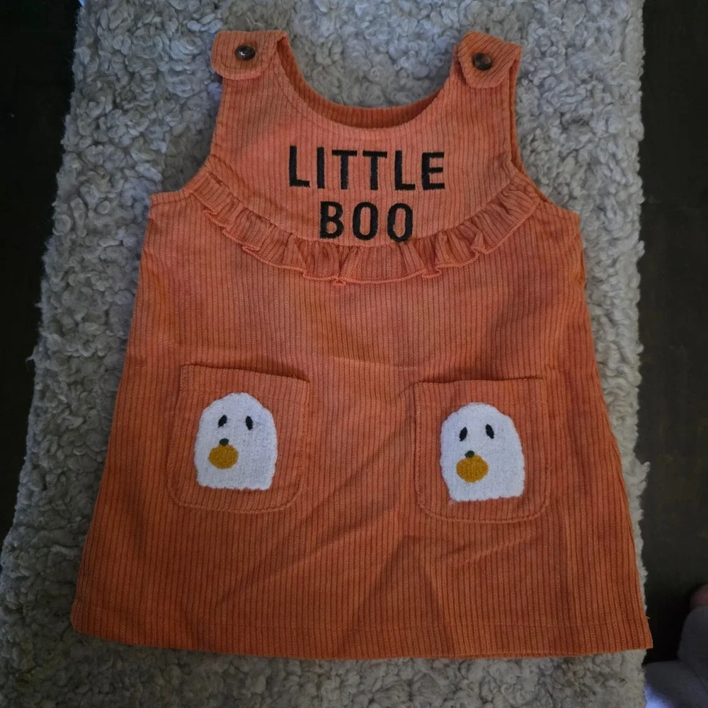 NWOT Little Boo corduroy romper Halloween fall size 3-6 months U50